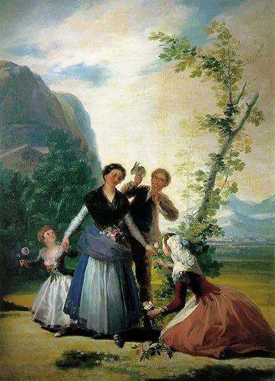 Die Blumenmädchen oder Frühling Francisco de Goya